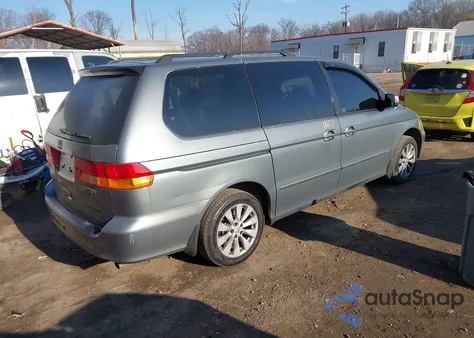 2002 Honda Odyssey Ex-L z USA, uszkodzony, nr VIN 5FNRL18952B041137